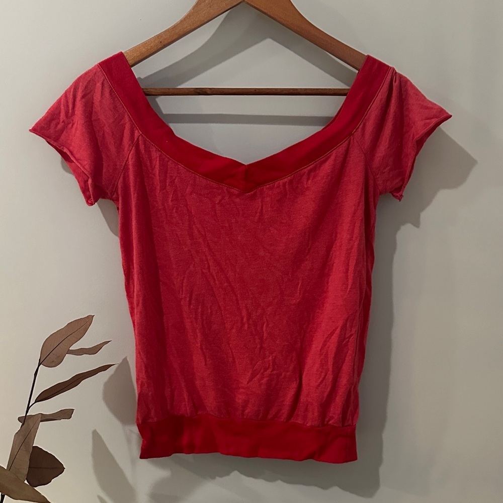 Elegant Red Women's Top
